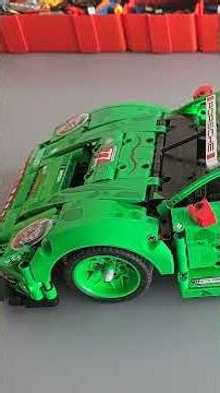 Motorized 42224 Porsche 911 GT3 R REXY 🦖. Drive, steering, and hidden lift #buwizzpowered