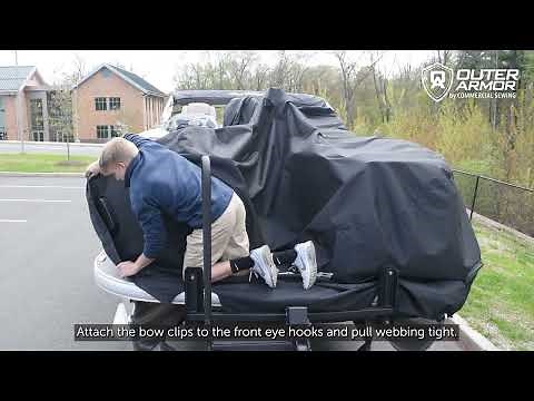 Suntracker ® Party Barge® 20 Cover Install - Option to Put Cover on in Mooring