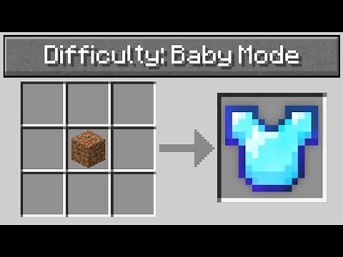 Minecraft, But With "Baby Mode" Difficulty..