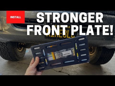 Installing a Front License Plate Mounting Kit On My Land Cruiser.