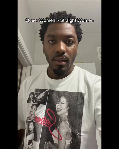 Straight man saying he feels safer with queer women than straight women like straight women are a threat to him lmaoo. Mind you queer women higher rates of dv and sexual abuse at the hands of straight MEN, you are not safe for us