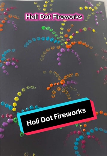 Engaging Holi Firework Dot Painting Activity