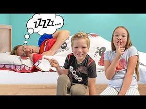 Amelia, Avelina, Akim and Dad and their Sleeping story