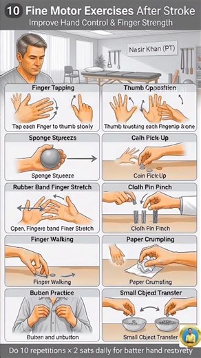 Stroke ke baad hand control wapas lana possible hai 💪#strokeRecovery #physiotherapy #handexercise