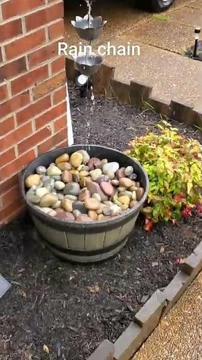 Rain chain in action