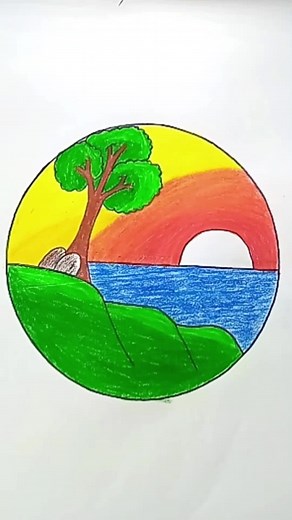 Easy Scenery Drawing | Colorful landscape to draw Your Queries: how to draw nature drawing, how to draw nature drawing easy, how to draw nature drawing easily, how to draw a nature drawing, how to draw a beautiful nature drawing, how to draw a simple nature drawing, how to draw a nature drawing easily, how to draw a nature pencil drawing, how to draw a save nature drawing, how to make natural beauty drawing, natural scenery drawing, natural scenery drawing for kids, natural scenery drawing easy,