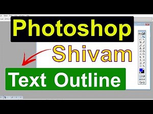 Text Border keshe Lagaye Photoshop Me | How to Text border use in Photoshop