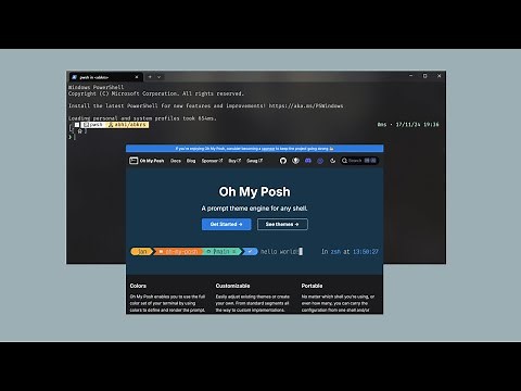 Customizing Windows terminal powershell using oh-my-posh