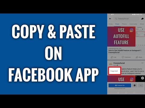 How To Copy & Paste On Facebook App