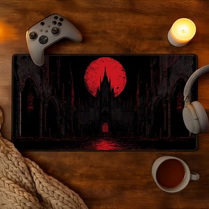 Dracula Castle Desk Mat Vampire Decor Gaming Mousepad XXL Blood Moon and Gothic Vampire Art Spooky Gaming Mouse Pad Horror Setup Gift Idea - Etsy