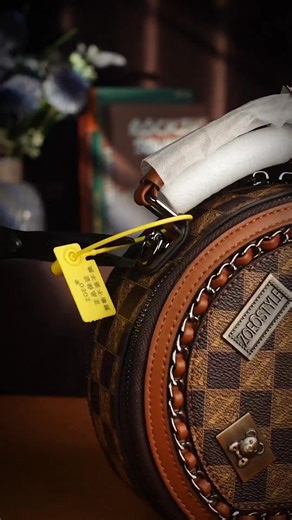 👜 Heavy Industry Printed Chain Badge Round Biscuit Bag! ✨ Make a bold statement with our unique round bag featuring a stylish heavy industry print! 🌟 Perfect for carrying your essentials, this bag combines fashion with functionality. 💖 Versatile and trendy, it’s ideal for daily use or special outings! 🛒 Don’t miss out! Shop now and add a touch of edge to your accessory collection! | Marfg.01