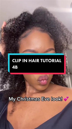 #naturalhairtutorial #4bhairtype #clipins #halfuphalfdownhairstyle #grwm #fyp