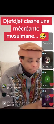 Djefdjef clashe une mécréante musulmane... 😂@JandaTawa @Health & Science Lab @African folktales Reimagined
