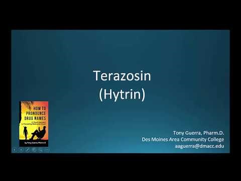 (CC) How to Pronounce terazosin (Hytrin) Backbuilding Pharmacology
