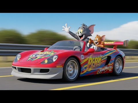 Tom & Jerry Car Race 🚗💨🐱🐭 | Crazy Speed & Funny Moments 😂🔥