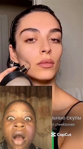 Cheek Contour Hack for Beginners 😳 Get Sculpted Cheekbones FAST! 🇬🇧 #beautyhacks