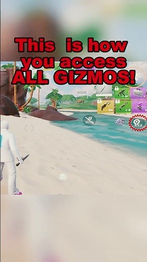 How to Use GIZMOS On Fortnite Mobile #fortnite #fortnitemobile #fortnitesprites