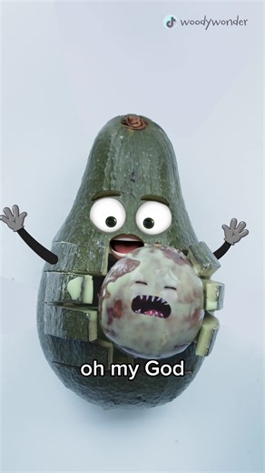 Avocado Alien Food Surgery Cartoon