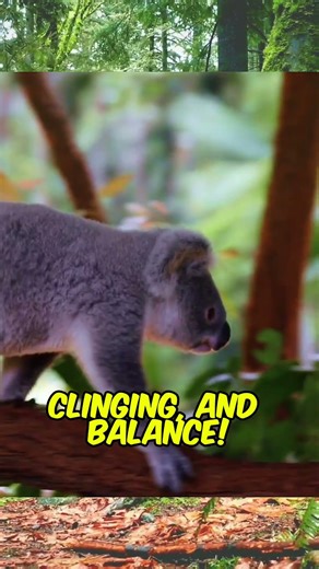 Koalas have 2 thumbs on EACH HAND!🐨🐨🍃 #animals #animalfacts #shorts