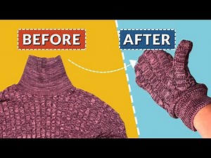 Sew Sweater Mittens : Easy Step-By-Step Tutorial
