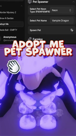 🌌 DARK SPAWNER 🌌 SECRET Adopt Me Script Pet Spawner