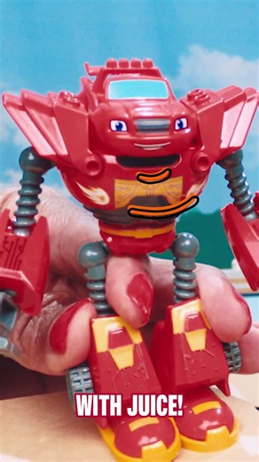 Blaze toy saves the town from Breakfast Bots!