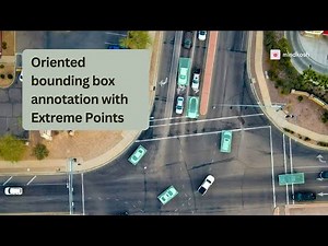 Rotated bounding box annotation with extreme points method