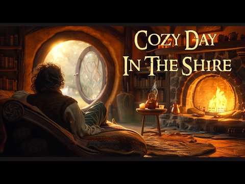 Hobbit Ambience & Shire Music with Nature Sounds for Focus & Calm | Bilbo's Cozy Day in the Shire