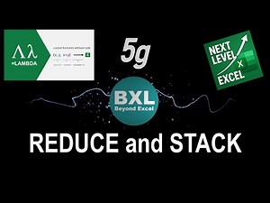 REDUCE and STACK Method - An easy way to convert Financial Model sections into 5g functions (LAMBDA)