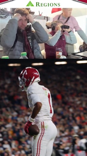 Crimson Tide Sports Network on Instagram: "Isaiah Horton go-ahead touchdown catch vs. Auburn with @chrisstewartonline call #rolltide | @alabamafbl #alabamafootball #collegefootball #ironbowl"