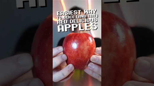 Easiest way to slice and eat a Red Delicious apple #shorts #cooking