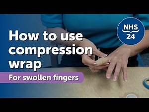 Wrapping for swollen fingers
