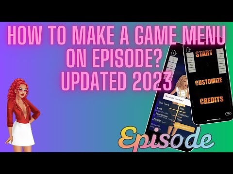 HOW TO MAKE A GAME MENU ON EPISODE | UPDATED 2023| #episodeinteractive #episodestories #episode