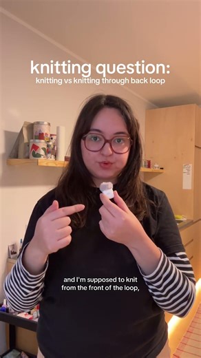 knitting question knitting vs knitting through the back loop #knitting ng