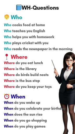 50 WH-Questions in English | Learn How, When, Where & Why with Examples!