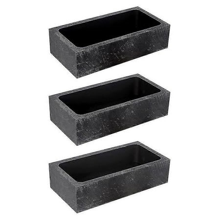 3 Pieces High Purity 1 Kg Graphite Ingot Mold Crucible Mould For Melting Casting Refining Gold Silv Hy - Walmart.ca