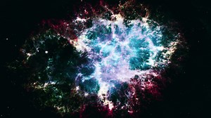 Download Space flight galaxy exploration to Crab Nebula for free
