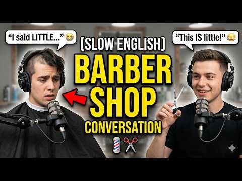 Barber Shop Conversation | Real English Conversation | English For Beginners | English Speaking |ESL