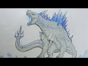 how to draw shimo easy step by step | godzilla x kong new empire