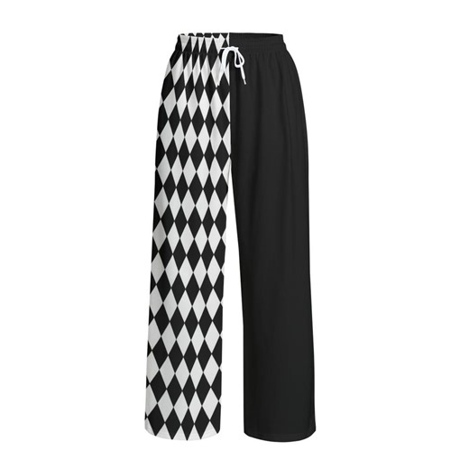 Clown Pants: Black and White Harlequin Jester Costume, Clowncore Clothing - Etsy