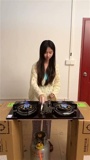 Liftable Double Gas Stove, Dual Burners with Adjustable Convenience