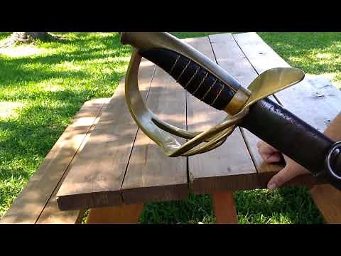 1860 US/CS Calvary Sword review. American Civil War.