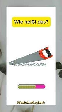 Learn German: Essential Workshop Tools A1-A2 🇩🇪