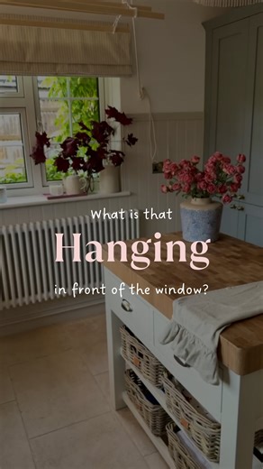 Aimee & Sean | Country Home Renovation UK 🏴󠁧󠁢󠁷󠁬󠁳󠁿🇿🇦 on Instagram: "Have you heard of a Sheila Maid before? I was so surprised when I popped a poll up on my stories and 59% of people didn’t know what one was. A Sheila Maid is a traditional British ceiling-mounted clothes airer, typically made of wooden rails that are held together by cast iron brackets and connected to a pulley system. It’s designed to be raised and lowered from the ceiling. They were first developed in the late 19th cen