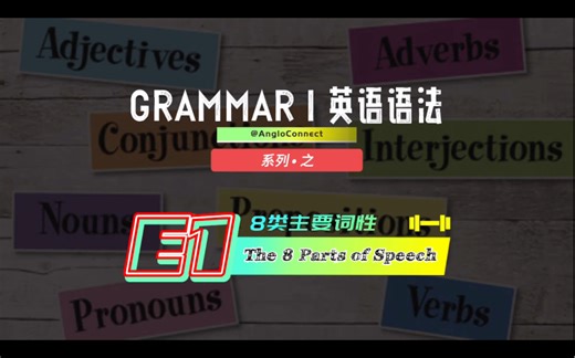 【英语语法基础】“Back-to-basics 回归基础” 完整说出一句英语句子离不开这8类词性（上）