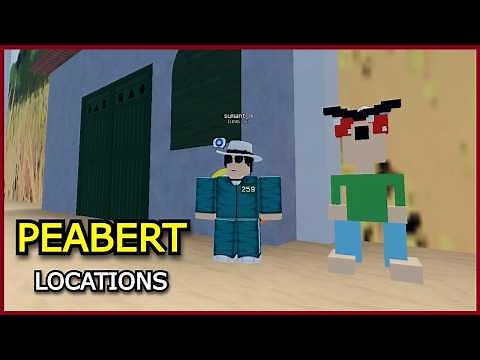 Ink Game ALL PEABERT LOCATIONS | Free 12 Power Rolls (Roblox)
