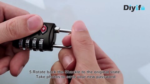 2 Pack 4 Digit TSA Luggage Locks, Diyife Outdoor Waterproof Padlock, Combination Lock for Backpack, Locker, Gate, Toolbox, High-Strength Zinc Alloy Steel - Black & White