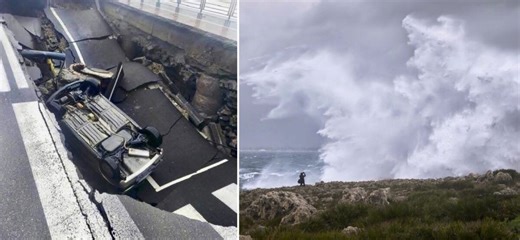 Cyclone Harry batters Southern Italy