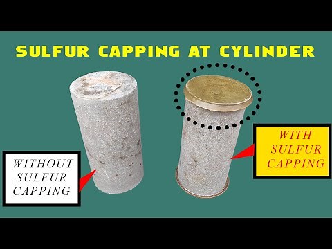 Sulfur capping for concrete cylinder test | ASTM C617 - Sulfur Capping | Cylinder Compressive Test