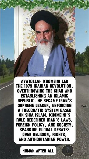 Ayatollah Khomeini’s Role in the 1979 Iranian Revolution and Islamic Republic#ayatollah #facts